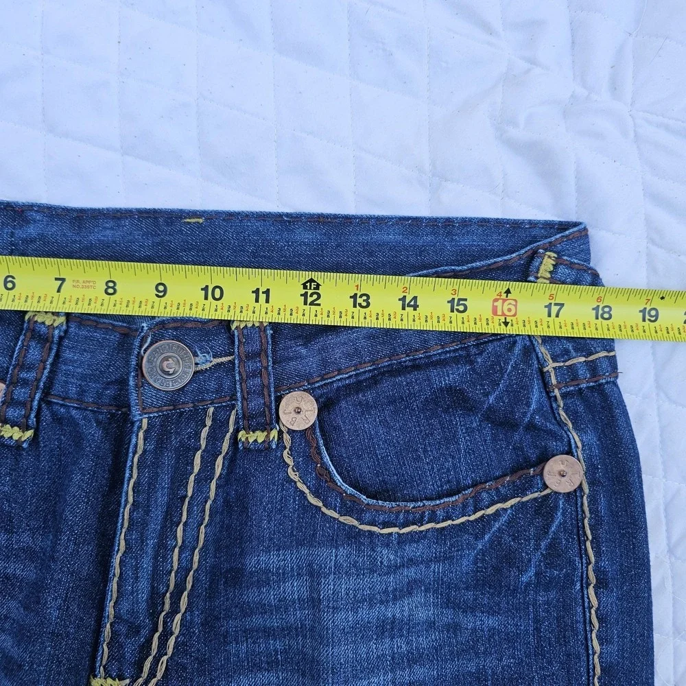 True Religion Joey Super T‎ Denim Jeans Bootcut USA Mens Size 34 x 34